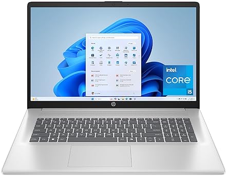 HP 17.3 LAPTOP I5-1334U 16GB RAM 512GB SSD FHD INTEL IRIS XE WINDOWS 11 NATURAL SILVER