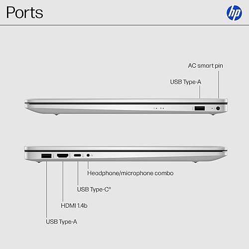 HP 17.3 LAPTOP I5-1334U 16GB RAM 512GB SSD FHD INTEL IRIS XE WINDOWS 11 NATURAL SILVER