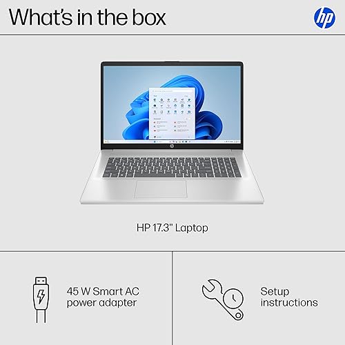 HP 17.3 LAPTOP I5-1334U 16GB RAM 512GB SSD FHD INTEL IRIS XE WINDOWS 11 NATURAL SILVER