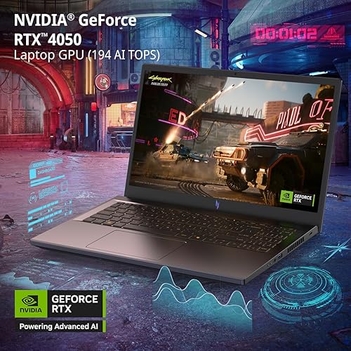 ACER NITRO V 15.6 FHD 165HZ GAMING LAPTOP INTEL I7-13620H RTX 4050 16GB DDR5 1TB SSD