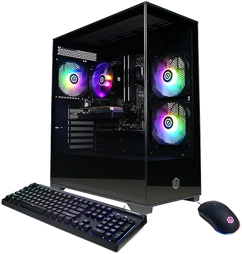 CYBERPOWERPC GAMER MASTER GAMING PC AMD RYZEN 5 5500, RADEON RX 6400, 16GB RAM, 500GB SSD