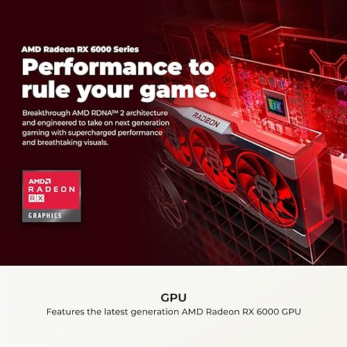 CYBERPOWERPC GAMER MASTER GAMING PC AMD RYZEN 5 5500, RADEON RX 6400, 16GB RAM, 500GB SSD