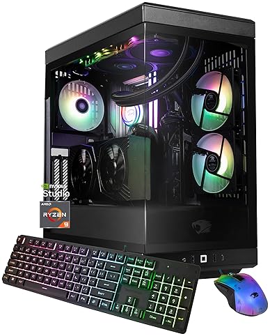 IBUYPOWER Y40 PRO GAMING PC DESKTOP RYZEN 9 7900X, RTX 5070 TI 16GB, 32GB DDR5, 2TB SSD