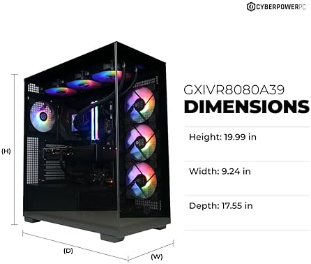 CYBERPOWERPC GAMER XTREME VR PC INTEL I9-14900KF RTX 5070 32GB DDR5 2TB SSD WIFI WIN 11