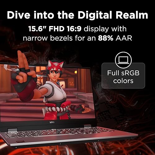 LENOVO LOQ GAMING LAPTOP 15.6 FHD, AMD RYZEN 7 8845HS, RTX 4050 6GB, 16GB RAM, 512GB SSD