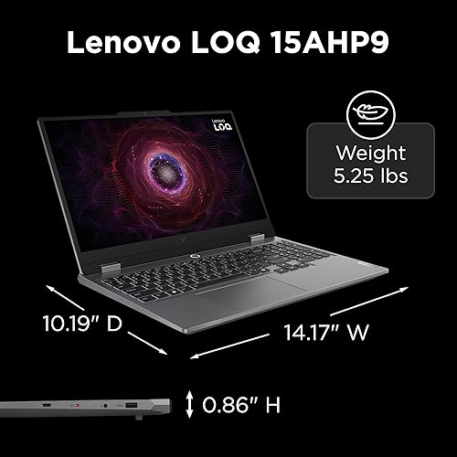 LENOVO LOQ GAMING LAPTOP 15.6 FHD, AMD RYZEN 7 8845HS, RTX 4050 6GB, 16GB RAM, 512GB SSD