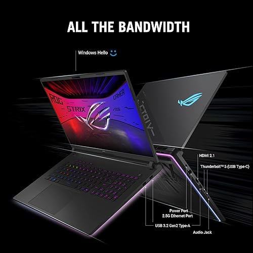 ASUS ROG STRIX SCAR 18 2025 GAMING LAPTOP 18 2.5K 240HZ RTX 5090, CORE ULTRA 9, 32GB RAM