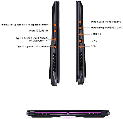 GIGABYTE AORUS 16X 2024 GAMING LAPTOP RTX 4060, INTEL I7-14650HX, 32GB DDR5, 1TB SSD, 165HZ