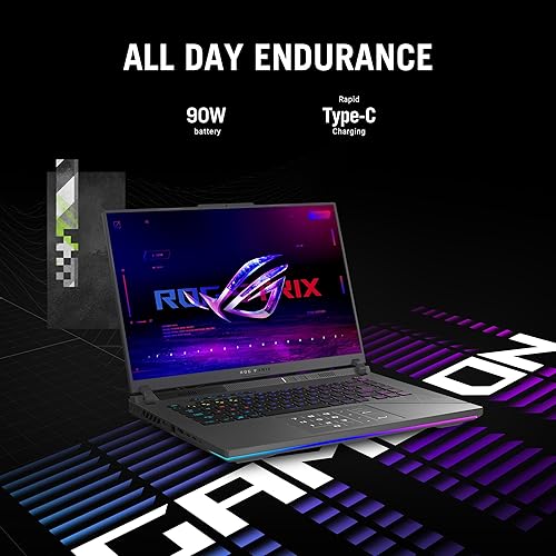 ASUS ROG STRIX G16 16 QHD 240HZ GAMING LAPTOP INTEL I9-14900HX RTX 4070 32GB 1TB SSD WIN 11 PRO