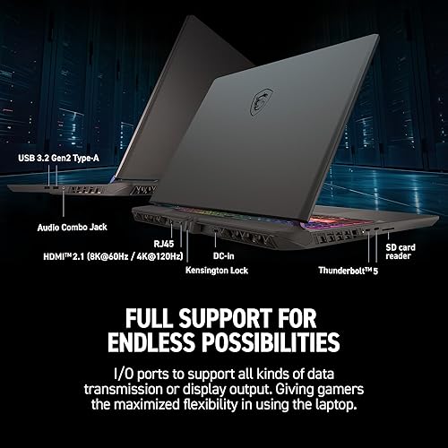 MSI VECTOR 16 HX 16 QHD 240HZ GAMING LAPTOP INTEL CORE I9-12975HX RTX 4070TI 16GB 1TB SSD