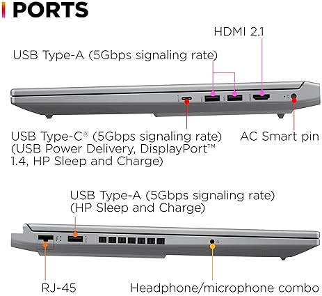 HP OMEN 16 GAMING LAPTOP I7-14700HX, 16GB RAM, 512GB SSD, RTX 4060 8GB, FHD 144HZ, WIN 11