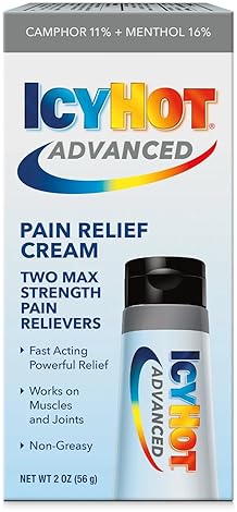 ICY HOT ADVANCED PAIN RELIEF CREAM 2 OZ FAST-ACTING MUSCLE JOINT PAIN TREATMENT