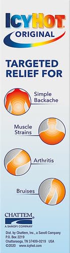 ICY HOT ORIGINAL MEDICATED PAIN RELIEF LIQUID 2.5 OZ, NO MESS APPLICATOR PACK OF 2