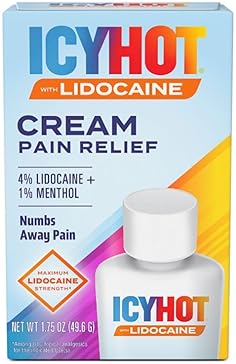 ICY HOT MAX STRENGTH PAIN RELIEF CREAM WITH LIDOCAINE MENTHOL, 2.7 OZ FOR MUSCLE PAIN