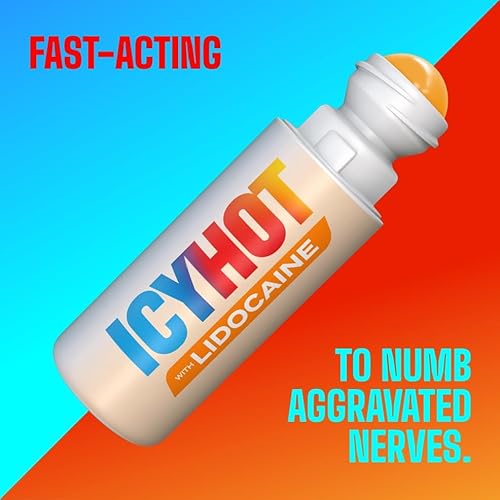 ICY HOT MAXIMUM STRENGTH LIDOCAINE PAIN RELIEF LIQUID 2.5 OZ, NO-MESS APPLICATOR, 2 PACK