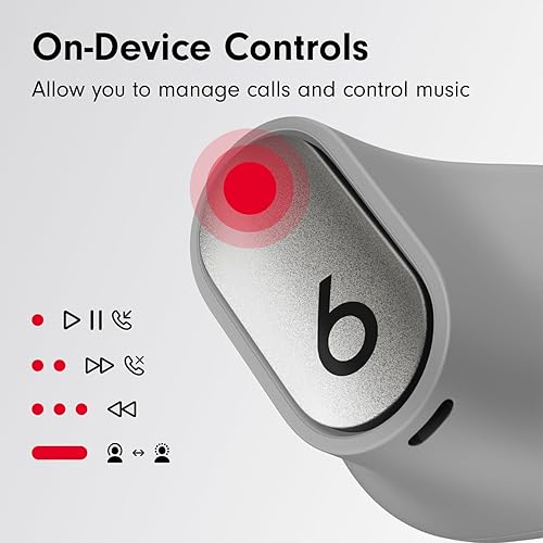 BEATS STUDIO BUDS TRUE WIRELESS NOISE CANCELLING EARBUDS, SWEAT-RESISTANT, MIC, COSMIC SILVER