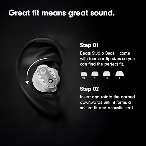 BEATS STUDIO BUDS TRUE WIRELESS NOISE CANCELLING EARBUDS WITH MIC, SWEAT RESISTANT IVORY