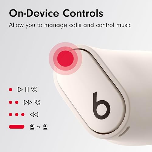 BEATS STUDIO BUDS TRUE WIRELESS NOISE CANCELLING EARBUDS WITH MIC, SWEAT RESISTANT IVORY