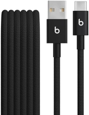 BEATS 1.5M USB-A TO USB-C WOVEN FAST CHARGING CABLE TANGLE-FREE BOLT BLACK FOR APPLE ANDROID