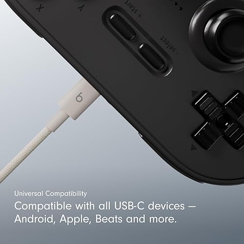 BEATS 1.5M USB-A TO USB-C FAST CHARGING WOVEN CABLE - DURABLE, TANGLE-FREE, COMPATIBLE WITH APPLE AN