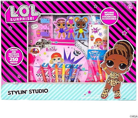 L.O.L. SURPRISE! STYLIN STUDIO DIY ACTIVITY BOOK WITH 250 ACCESSORIES PAPER DOLLS ART SET