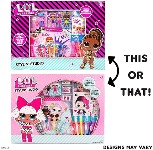 L.O.L. SURPRISE! STYLIN STUDIO DIY ACTIVITY BOOK WITH 250 ACCESSORIES PAPER DOLLS ART SET