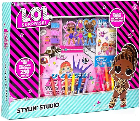 L.O.L. SURPRISE! STYLIN STUDIO DIY ACTIVITY BOOK WITH 250 ACCESSORIES PAPER DOLLS ART SET