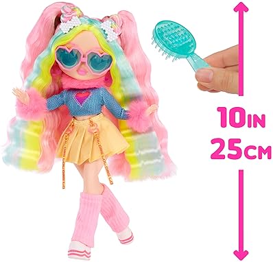 L.O.L. SURPRISE OMG SUNSHINE COLOR CHANGE BUBBLEGUM DJ DOLL WITH HAIR FASHION GIFT FOR KIDS 4