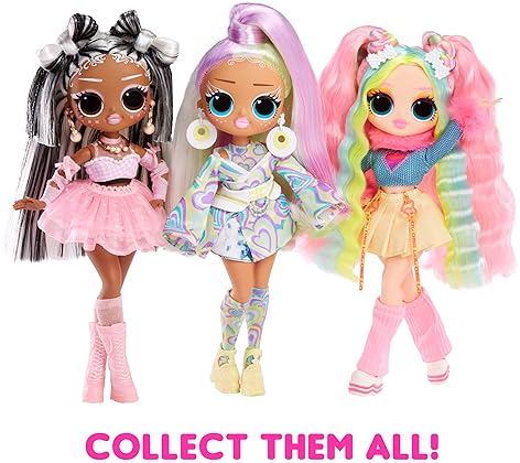 L.O.L. SURPRISE OMG SUNSHINE COLOR CHANGE BUBBLEGUM DJ DOLL WITH HAIR FASHION GIFT FOR KIDS 4