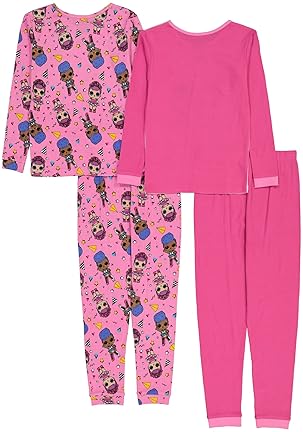 L.O.L. SURPRISE! GIRLS COTTON PAJAMAS SNUG FIT, SOFT COMFORTABLE SLEEPWEAR