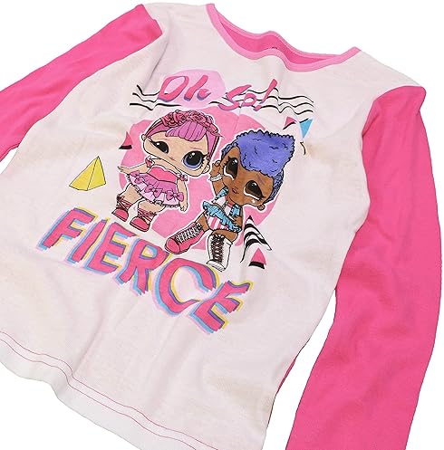 L.O.L. SURPRISE! GIRLS COTTON PAJAMAS SNUG FIT, SOFT COMFORTABLE SLEEPWEAR