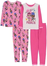L.O.L. SURPRISE! GIRLS COTTON PAJAMAS SNUG FIT, SOFT COMFORTABLE SLEEPWEAR