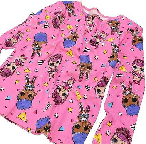 L.O.L. SURPRISE! GIRLS COTTON PAJAMAS SNUG FIT, SOFT COMFORTABLE SLEEPWEAR
