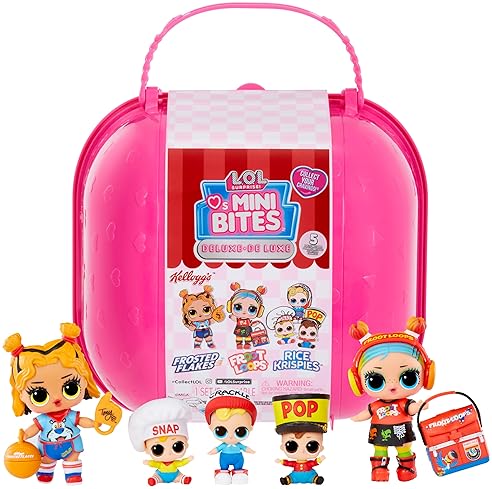 L.O.L. SURPRISE! LOVES MINI SWEETS S3 DELUXE WITH 4 DOLLS, ACCESSORIES KELLOGG S CANDY SET