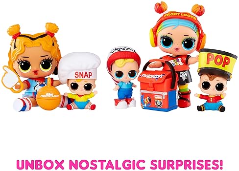 L.O.L. SURPRISE! LOVES MINI SWEETS S3 DELUXE WITH 4 DOLLS, ACCESSORIES KELLOGG S CANDY SET