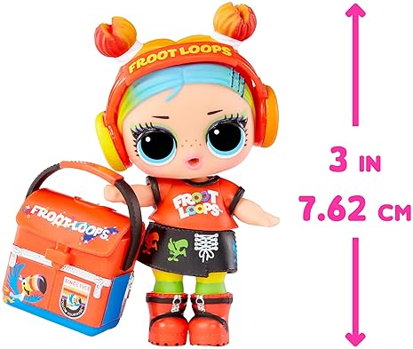 L.O.L. SURPRISE! LOVES MINI SWEETS S3 DELUXE WITH 4 DOLLS, ACCESSORIES KELLOGG S CANDY SET