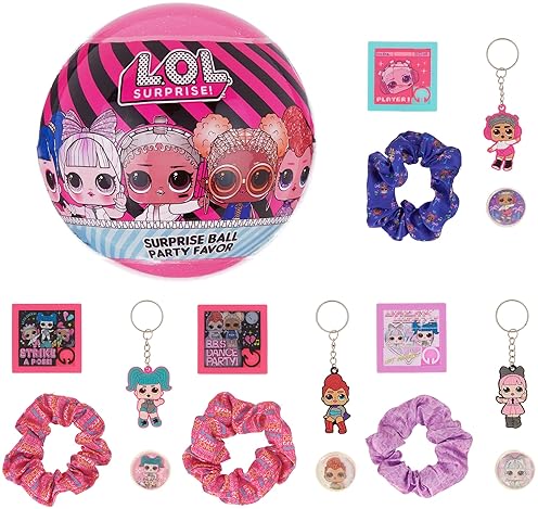 L.O.L. SURPRISE! 4-PACK ASSORTED BALLS - OMG BIRTHDAY PARTY FAVORS ACCESSORIES FOR GIRLS