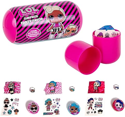 L.O.L. SURPRISE! 4-PACK ASSORTED BALLS - OMG BIRTHDAY PARTY FAVORS ACCESSORIES FOR GIRLS