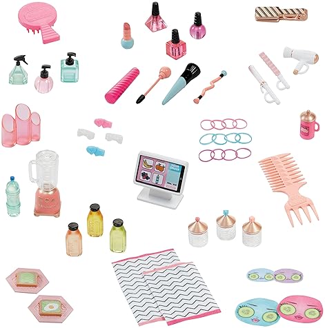 LOL SURPRISE SALON SPA PLAYSET WITH 65 SURPRISES WATERFALL, MIRROR 360 PLAY FOR KIDS 4