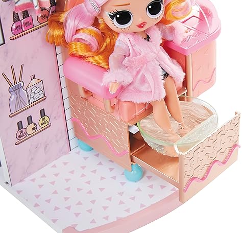 LOL SURPRISE SALON SPA PLAYSET WITH 65 SURPRISES WATERFALL, MIRROR 360 PLAY FOR KIDS 4