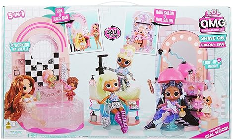 LOL SURPRISE SALON SPA PLAYSET WITH 65 SURPRISES WATERFALL, MIRROR 360 PLAY FOR KIDS 4