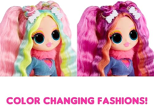 L.O.L. SURPRISE OMG SUNSHINE COLOR CHANGE DJ DOLL WITH HAIR, FASHIONS MULTIPLE SURPRISES