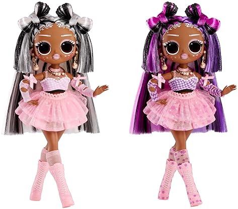 LOL SURPRISE OMG SUNSHINE DOLL WITH COLOR-CHANGING HAIR, FASHIONS ACCESSORIES GIFT FOR KIDS 4