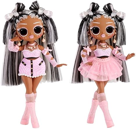 LOL SURPRISE OMG SUNSHINE DOLL WITH COLOR-CHANGING HAIR, FASHIONS ACCESSORIES GIFT FOR KIDS 4