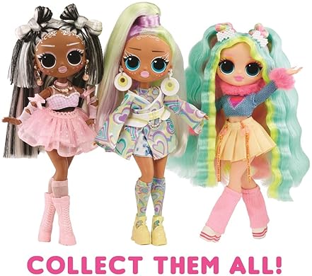 LOL SURPRISE OMG SUNSHINE DOLL WITH COLOR-CHANGING HAIR, FASHIONS ACCESSORIES GIFT FOR KIDS 4