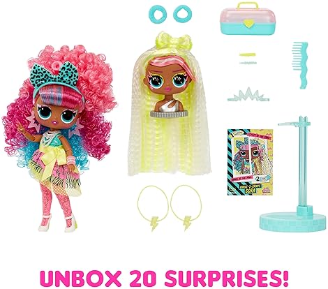 L.O.L. SURPRISE! TWEENS CORA DOLL WITH 20 SURPRISES, STYLING HEAD, FASHIONS ACCESSORIES