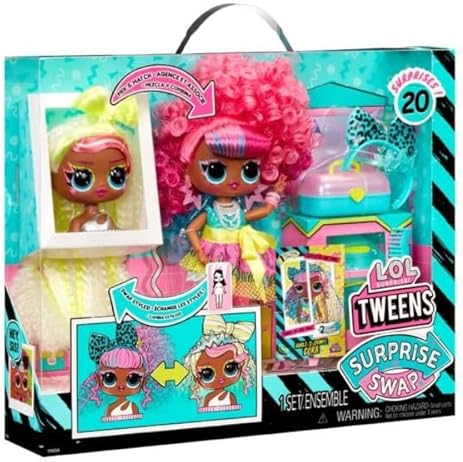 L.O.L. SURPRISE! TWEENS CORA DOLL WITH 20 SURPRISES, STYLING HEAD, FASHIONS ACCESSORIES