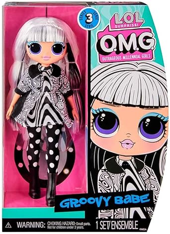 L.O.L. SURPRISE! O.M.G. GROOVY BABE FASHION DOLL WITH ACCESSORIES GIFT FOR KIDS 4