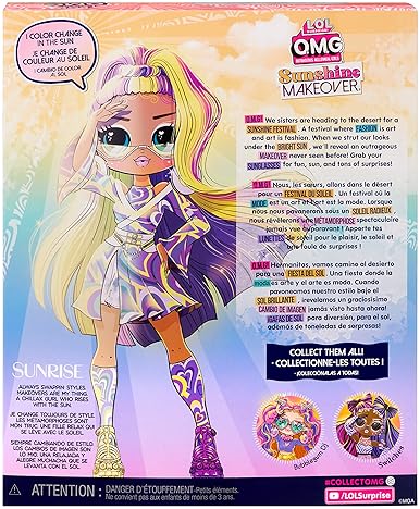 L.O.L. SURPRISE OMG SUNSHINE COLOR CHANGE DOLL WITH HAIR FASHIONS GIFT FOR KIDS 4