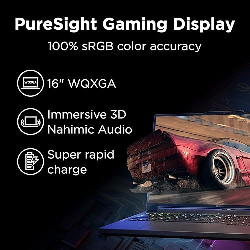 LENOVO LEGION 5I GAMING LAPTOP 16 WQXGA INTEL I7-14650HX RTX 4070 32GB RAM 512GB SSD